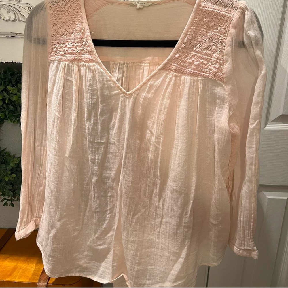 Lucky Brand Light Pink Blouse